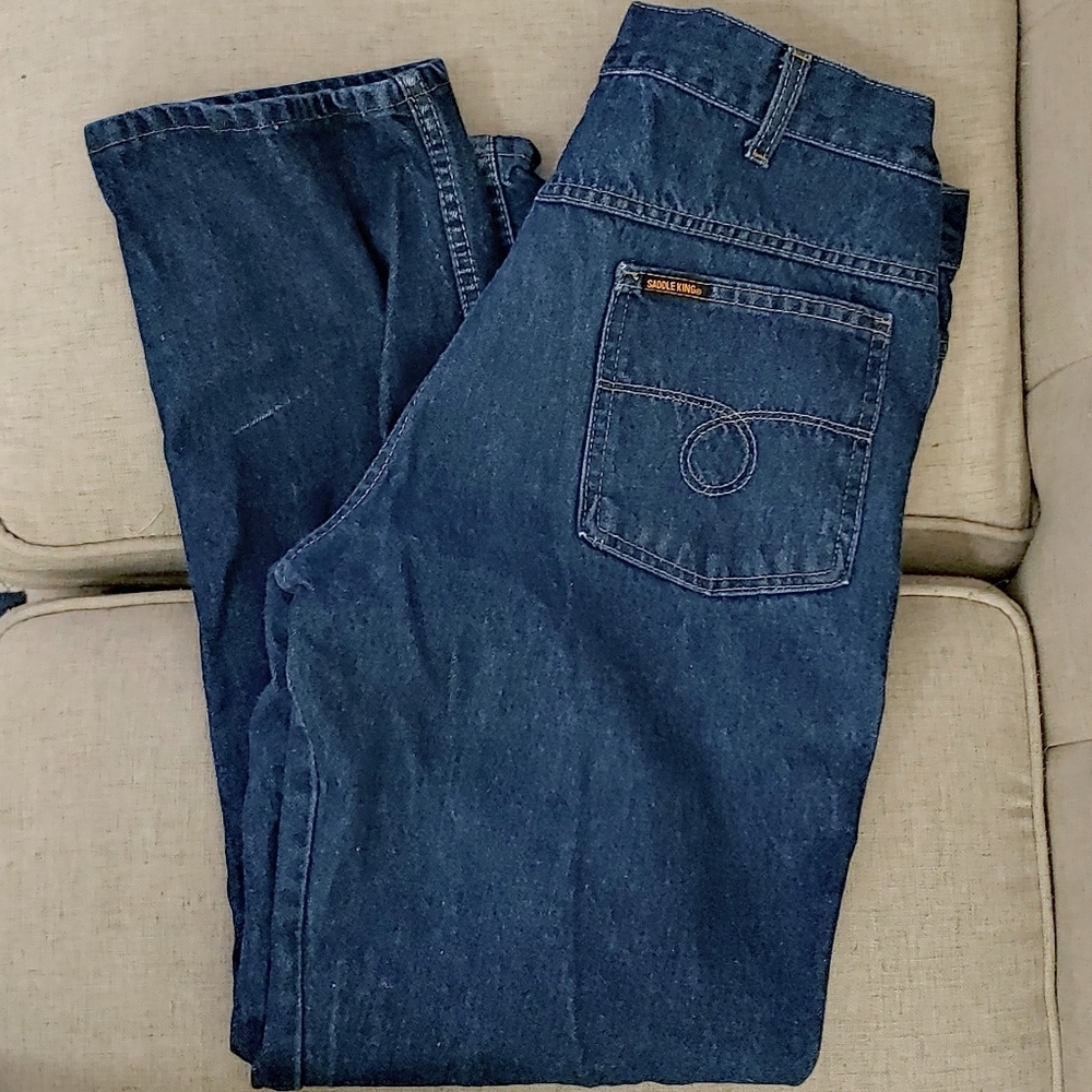 Vintage Saddle King Key Jeans 38x30 Made In USA